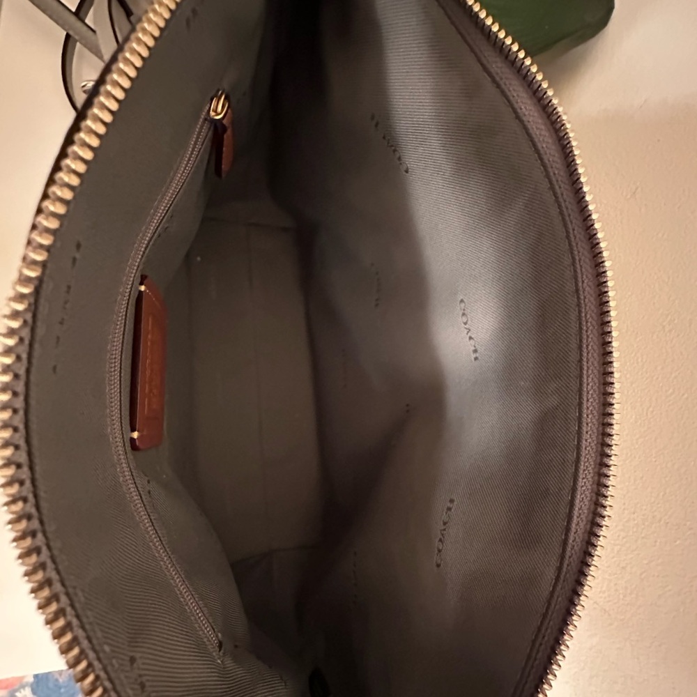 Coach Dove Grey Bella Leather Satchel - Picture 5 of 11